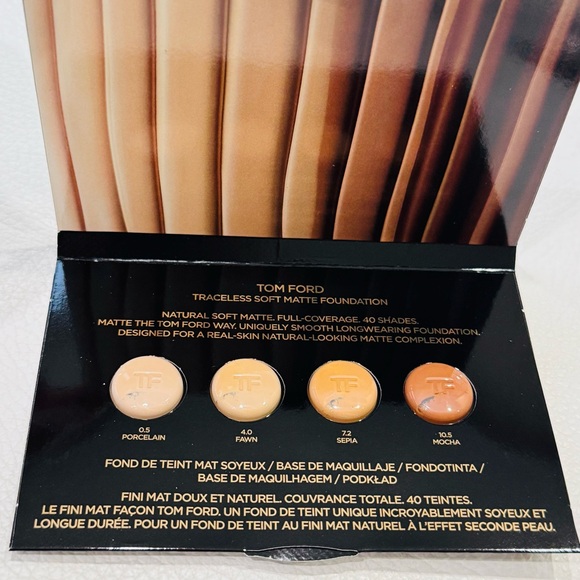Tom Ford Other - Tom Ford Traceless Soft Matte Foundation - Porcelain, Fawn, Sepia, Mocha sample